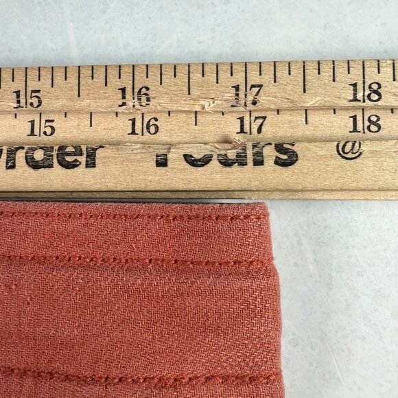 American Eagle Linen Blend Pants Women's 34x29* High Rise Wide Leg Orange Tag 12 - Picture 16 of 16